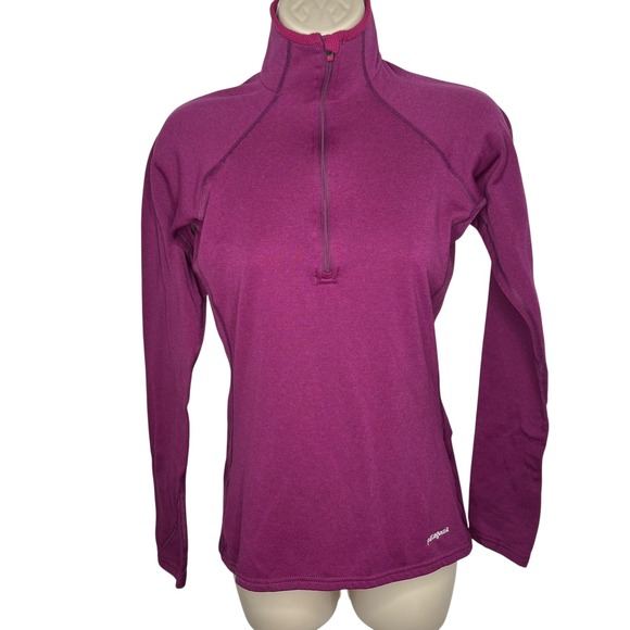 Patagonia Womens Small S Capilene Performance Base Layer Half Zip Pullover Top - Picture 1 of 14